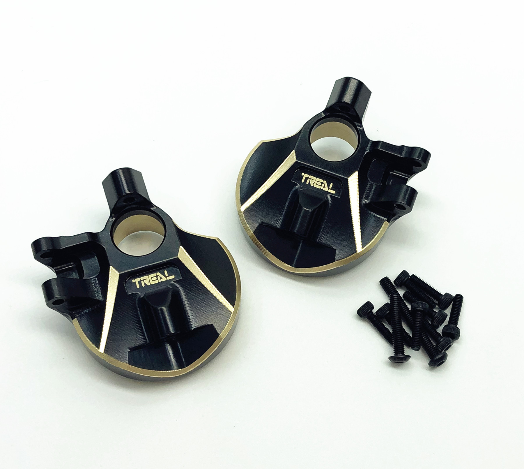 CNC Brass Currie F9 Portal Steering Knuckle Caps for Axial Capra 