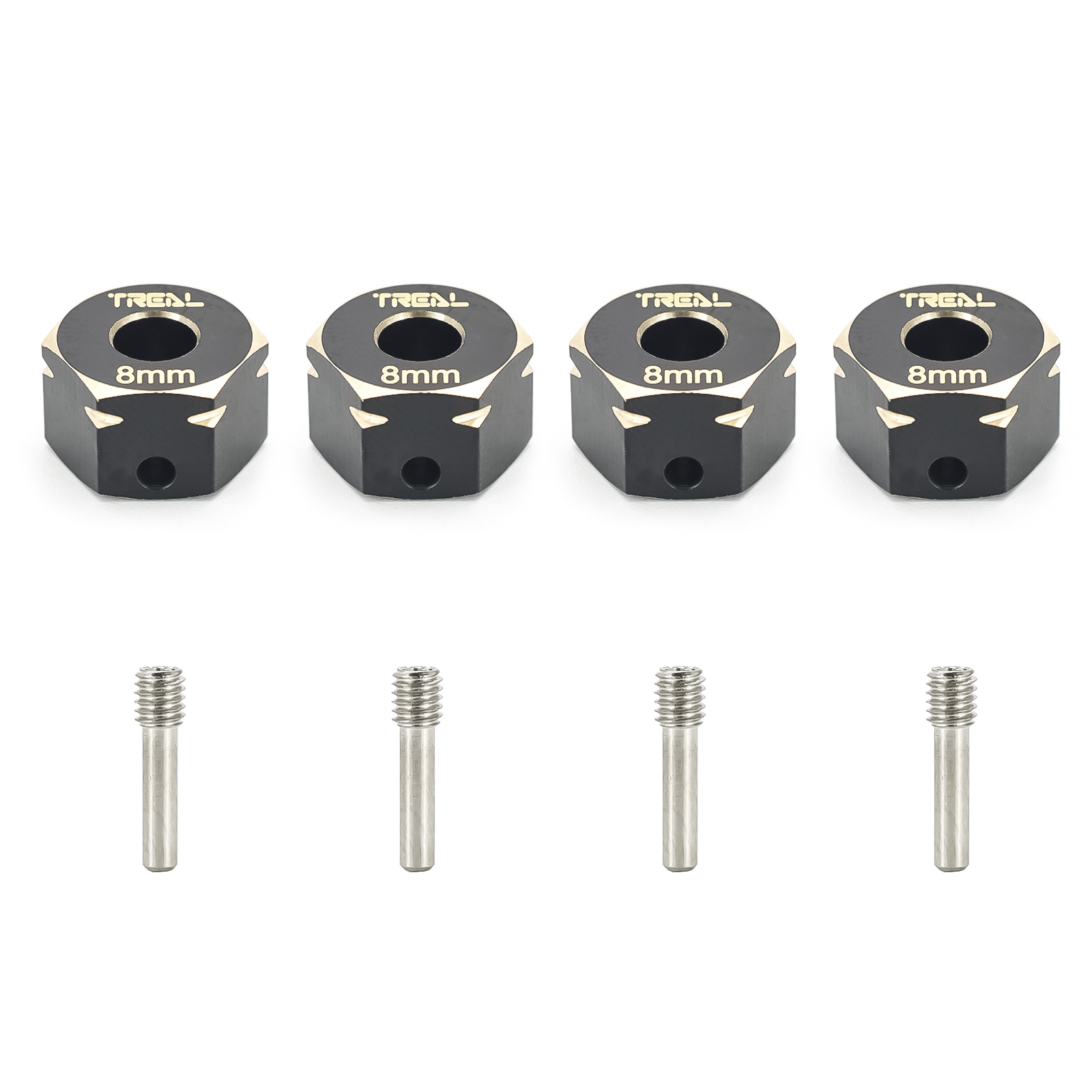 Treal Brass Hex Extended Wheels Hubs Adaptors Mm Pcs For Axial Capra Scx Iii Jlu Gladiator