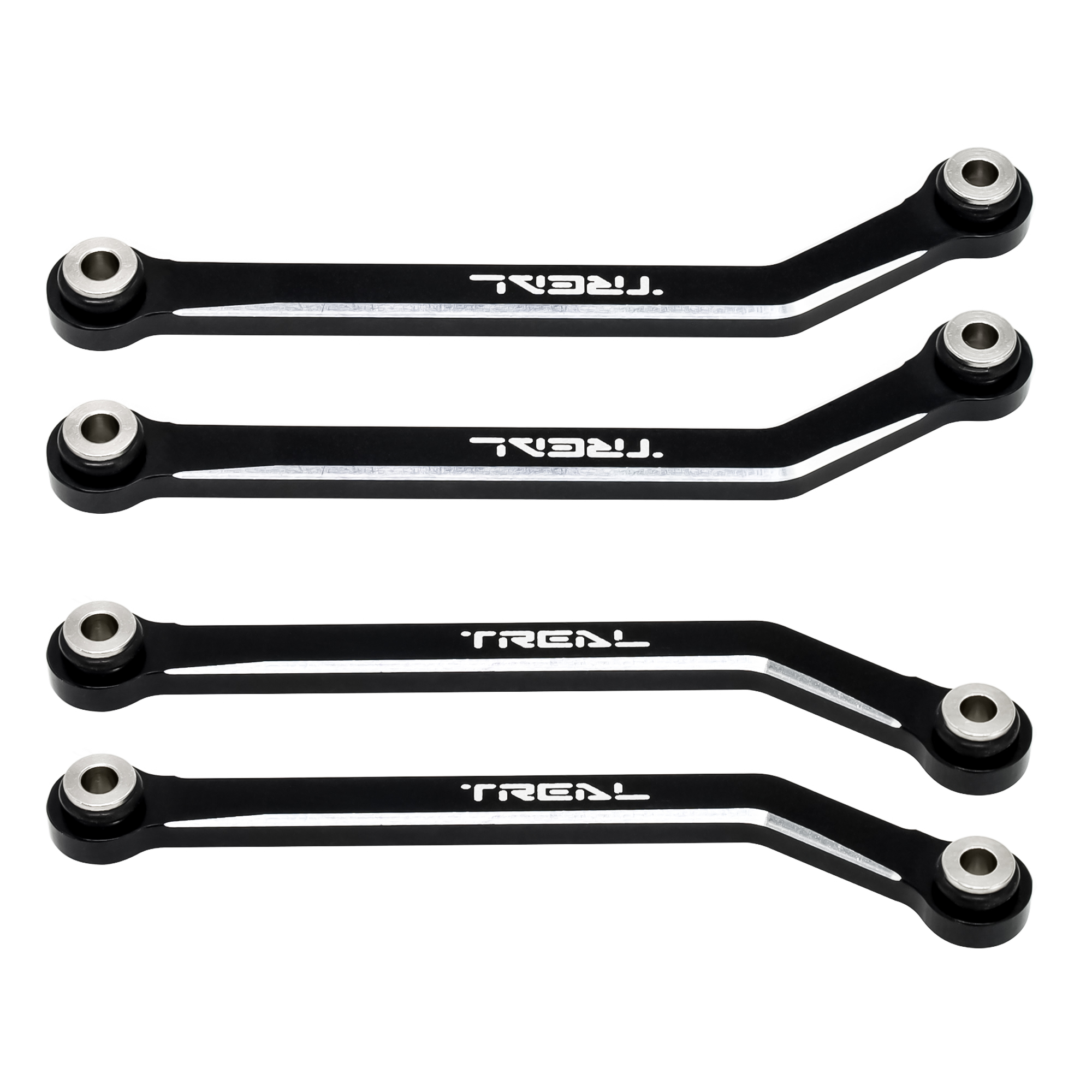 TREAL FCX24 High Clearance Links, Aluminum 7075 Chassis Lower Linkages (4p)  for 1/24 FMS FCX24