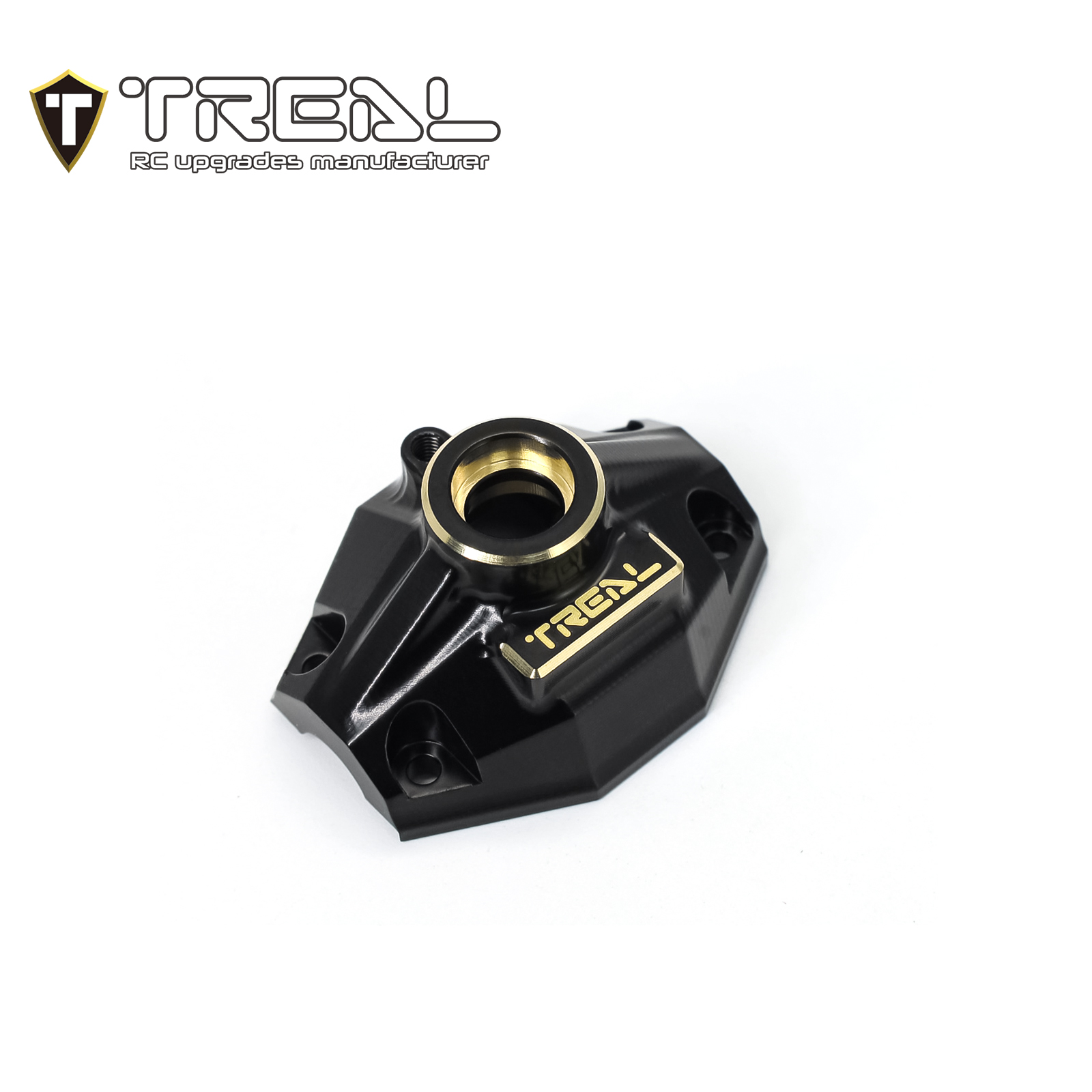 ●T-TRELL TREAL Brass Diff Cover (1P) for UTB18 Front or Rear Axles