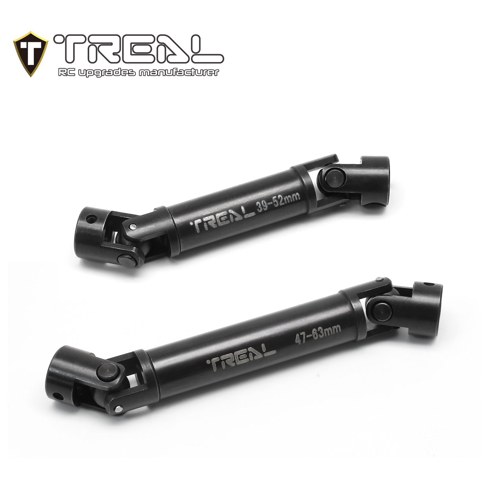 TREAL AX24 Driveshaft Set Harden Steel Metal Center Drive Shafts (2P) for  1:24 Axial AX24 XC-1