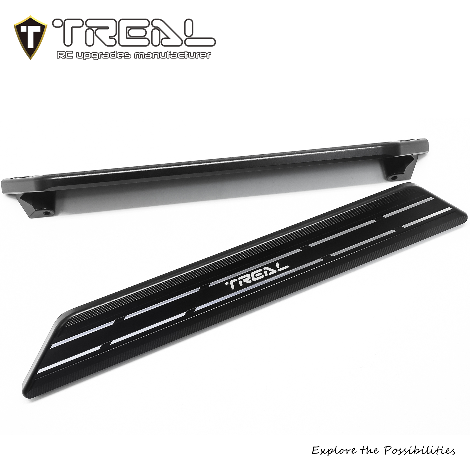 洋楽 Treal TREAL XRT Side Rails Step Plates Aluminum 7075 CNC Machined