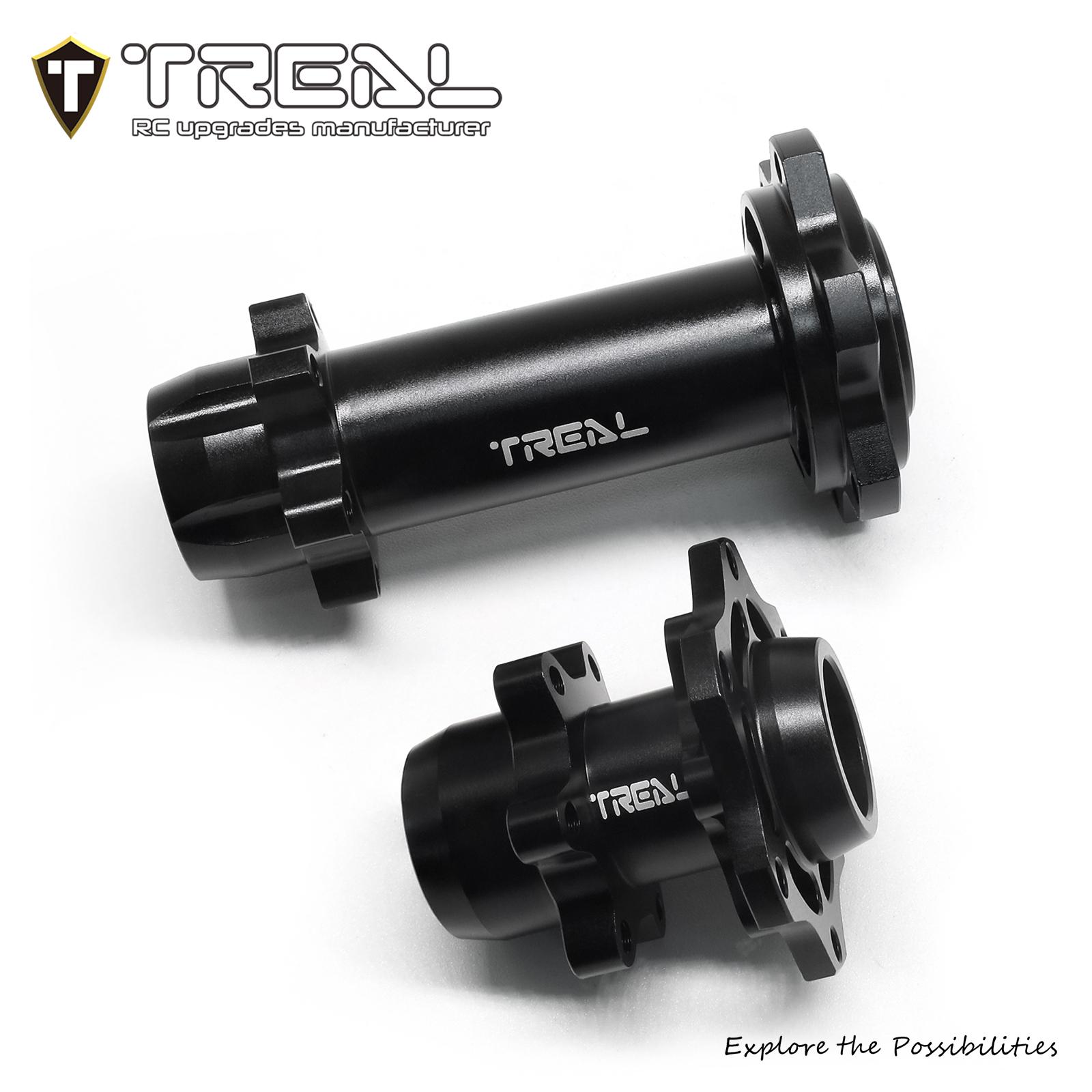 TREAL LOSI 1/4 Promoto MX Motorcycle Wheel Hex Hubs Set, Aluminum