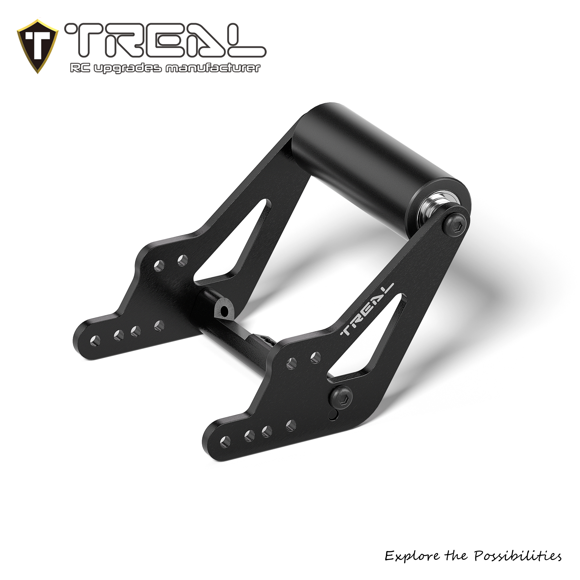 TREAL 7075 Aluminum Rear Wheelie Bump Bar Adjustable for Losi 1/8