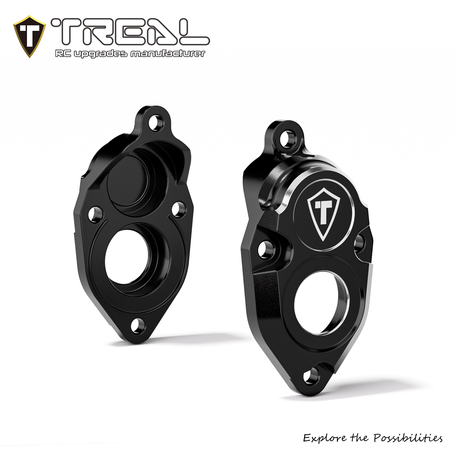 TREAL Aluminum 7075 Rear Outer Portal Covers External Cap for